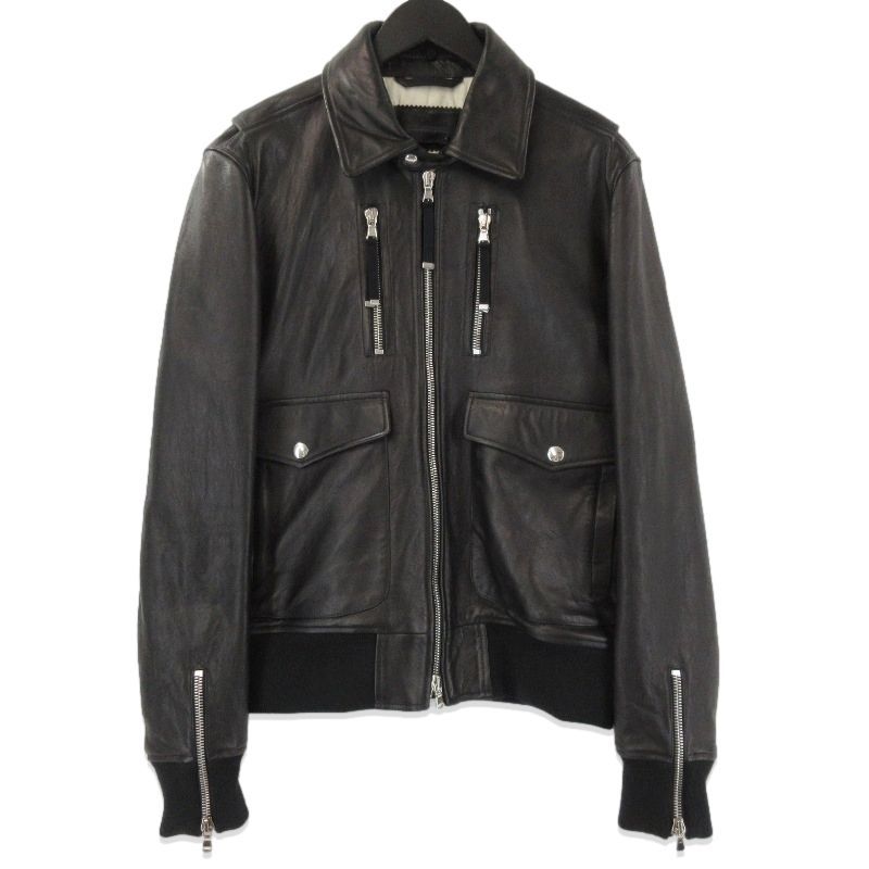 DIESEL BLACK GOLD レザージャケット 48 DIESEL BLACK GOLD レザージャケット DIESEL BLACK GOLD レザー