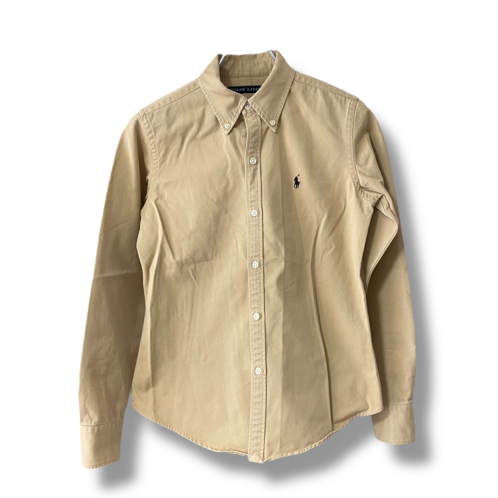 POLO RALPH LAUREN ラルフローレン レディース トップス 長袖シャツ ベージュ 7号 0000092OC