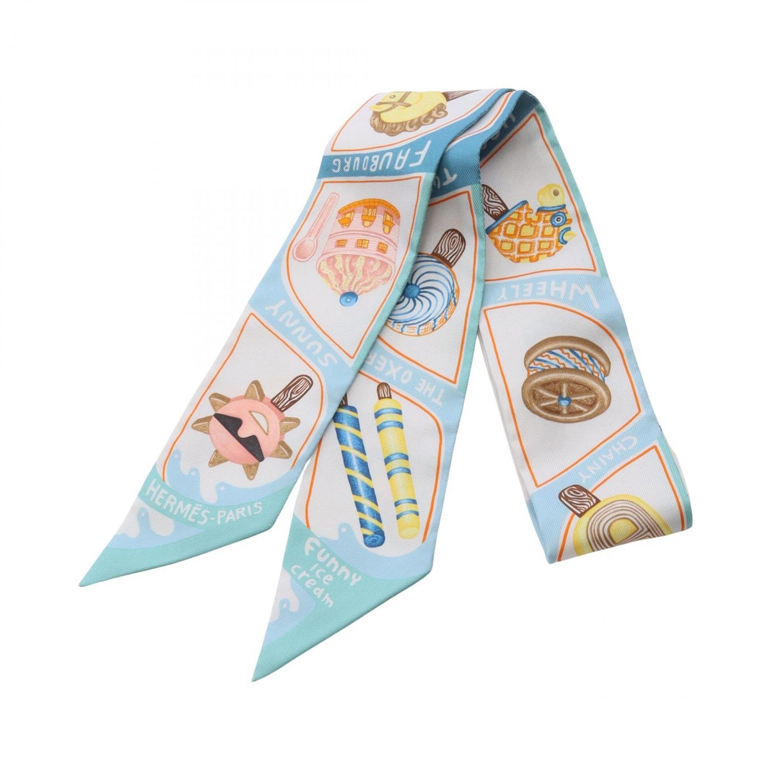 エルメス HERMES スカーフ ツイリー FUNNY ICE CREAM 楽天市場】【ローン60回払い無金利】【新品】 エルメス HERMES
