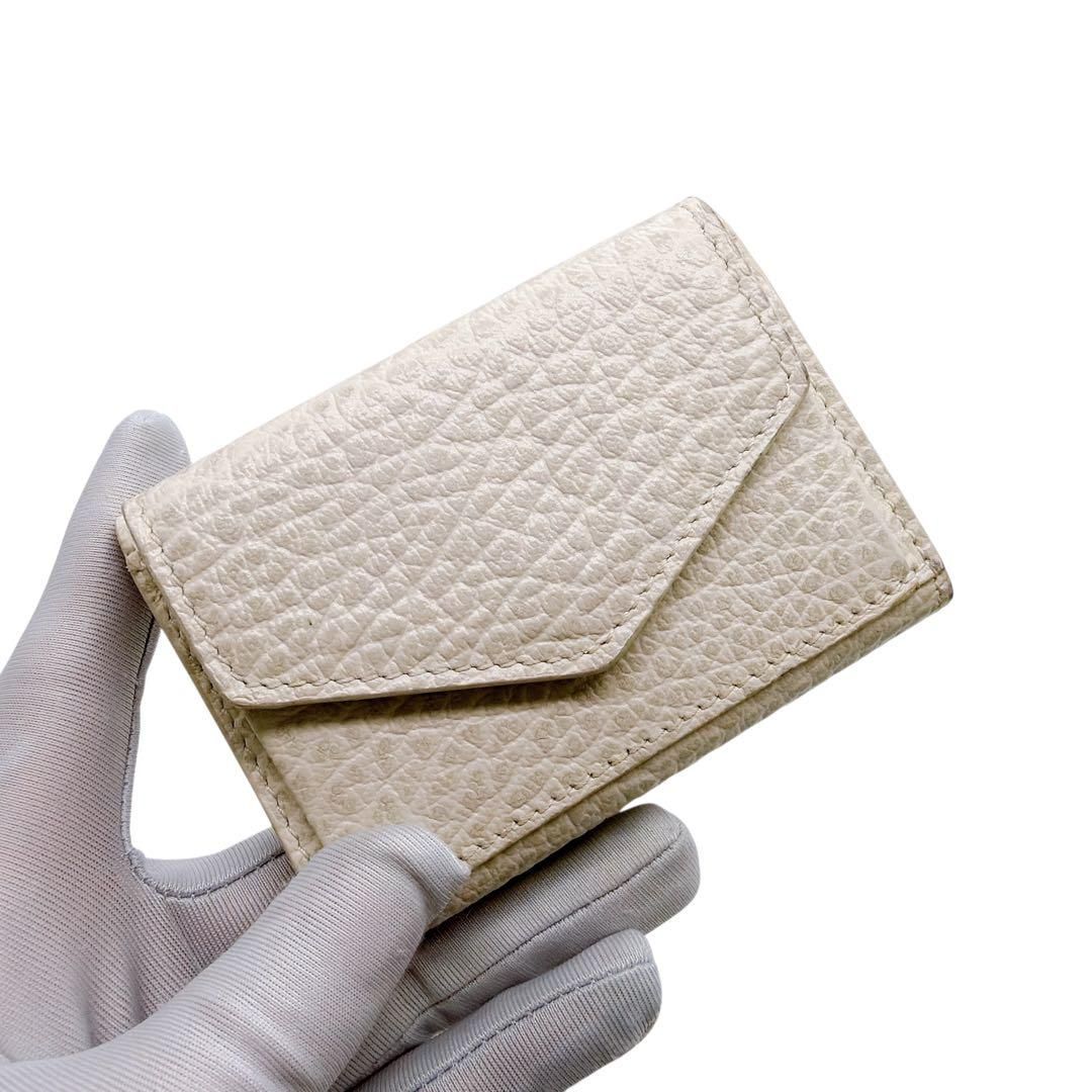 メゾンマルジェラ 4ステッチ 三つ折り財布 Maison Margiela 美品 メゾンマルジェラ 4ステッチ 三つ折り財布 Maison Margiela 美品