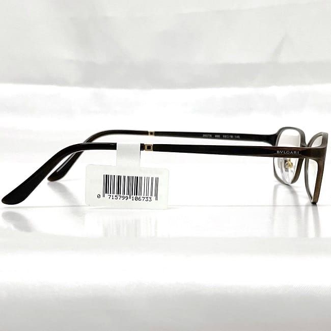 ブルガリ メガネ フレーム マットブラウン イエローゴールド YG 0BV  