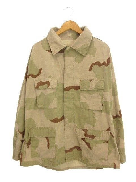 ヴィンテージ VINTAGE 米軍 US ARMY コンバット ジャケット カーキ系 迷彩 カモフラ ミリタリー