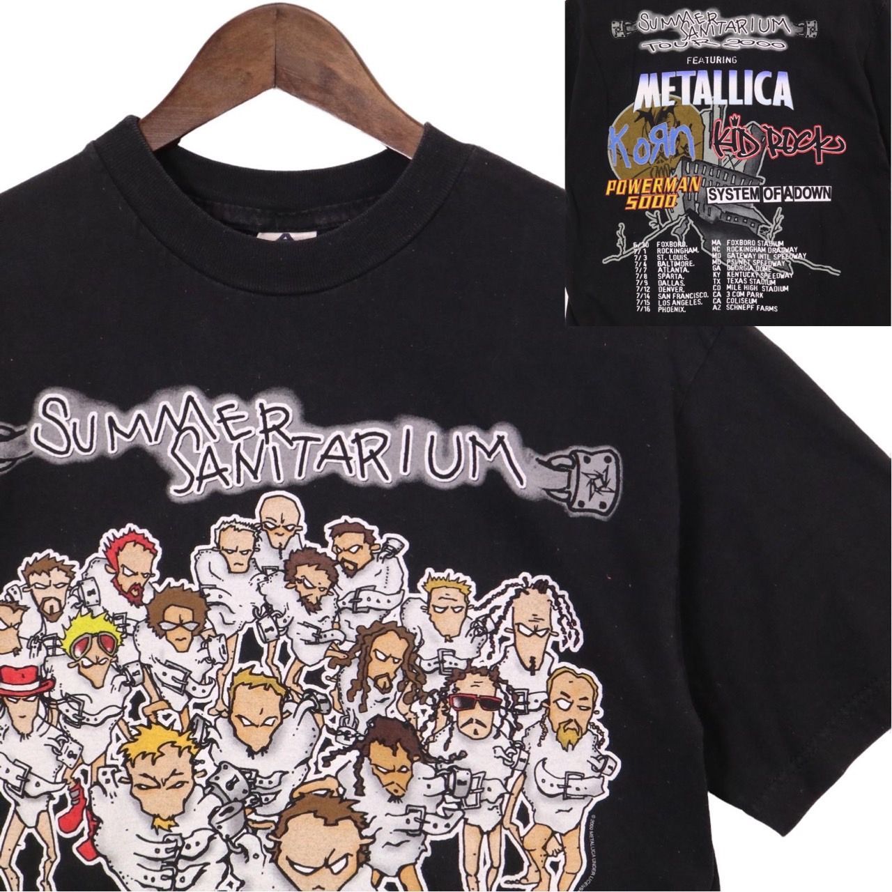 SUMMER SANITARIUM TOUR 2000 METALLICA KoRn メキシコ製Tシャツ 00