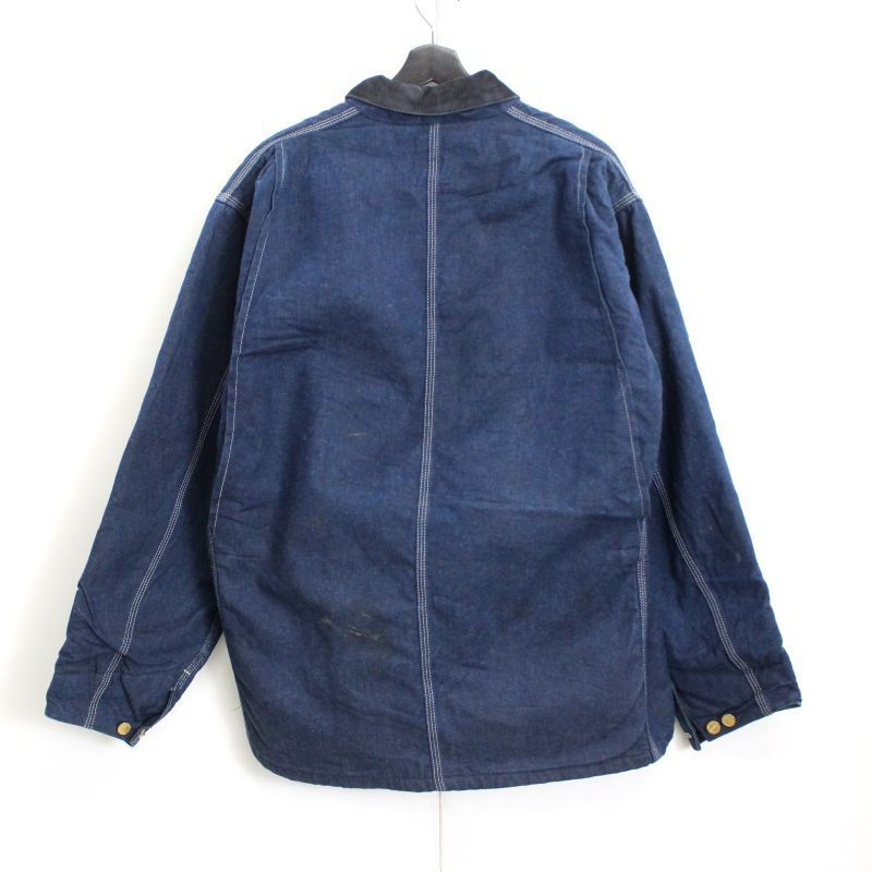 ジ*ん様 ヴィンテージカーハート デニムカバーオール USA製 ブランケット裏地 80s USA製 vintage Carhartt 裏地ブランケット 100周年 ミシガンチョア