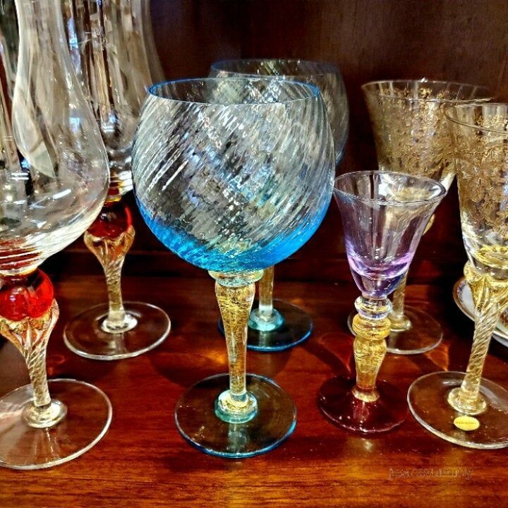 日本製イタリア製　ムラーノ　ベネチアガラストレー 工芸ガラス