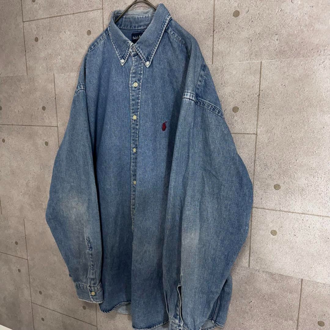 ポロバイラルフローレン　デニムシャツ　ボタンシャツ　ヴィンテージ　90s ポロバイラルフローレン デニムシャツ ボタンシャツ