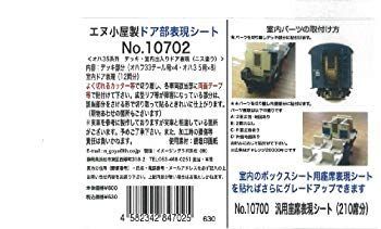 【中古】【非常に良い】エヌ小屋 Nゲージ 10702 オハ35系列 デッキ室内出入ドア表現シート ニス塗り g6bh9ry