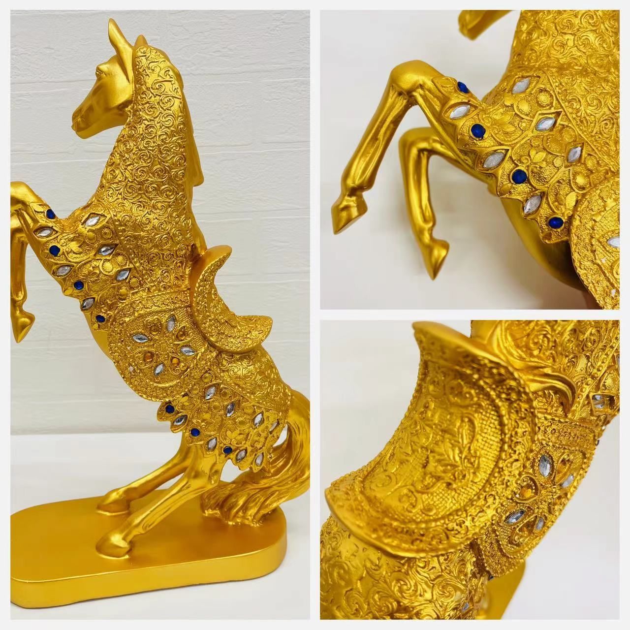 馬の置物 インテリア 馬 動物のオブジェ ヨーロッパ 雑貨 グッズ 飾り 風水 - メルカリ