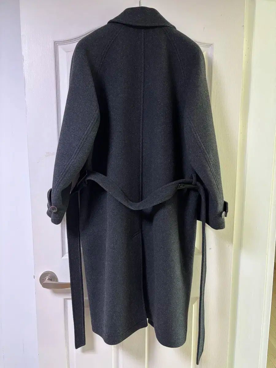 クアー オーバーサイズ Classic バルマカーン コート S チャコール