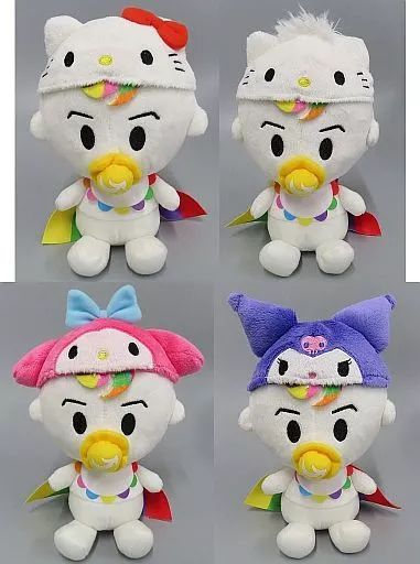 中古】ぬいぐるみ 全4種セット サンリオキャラクターズ