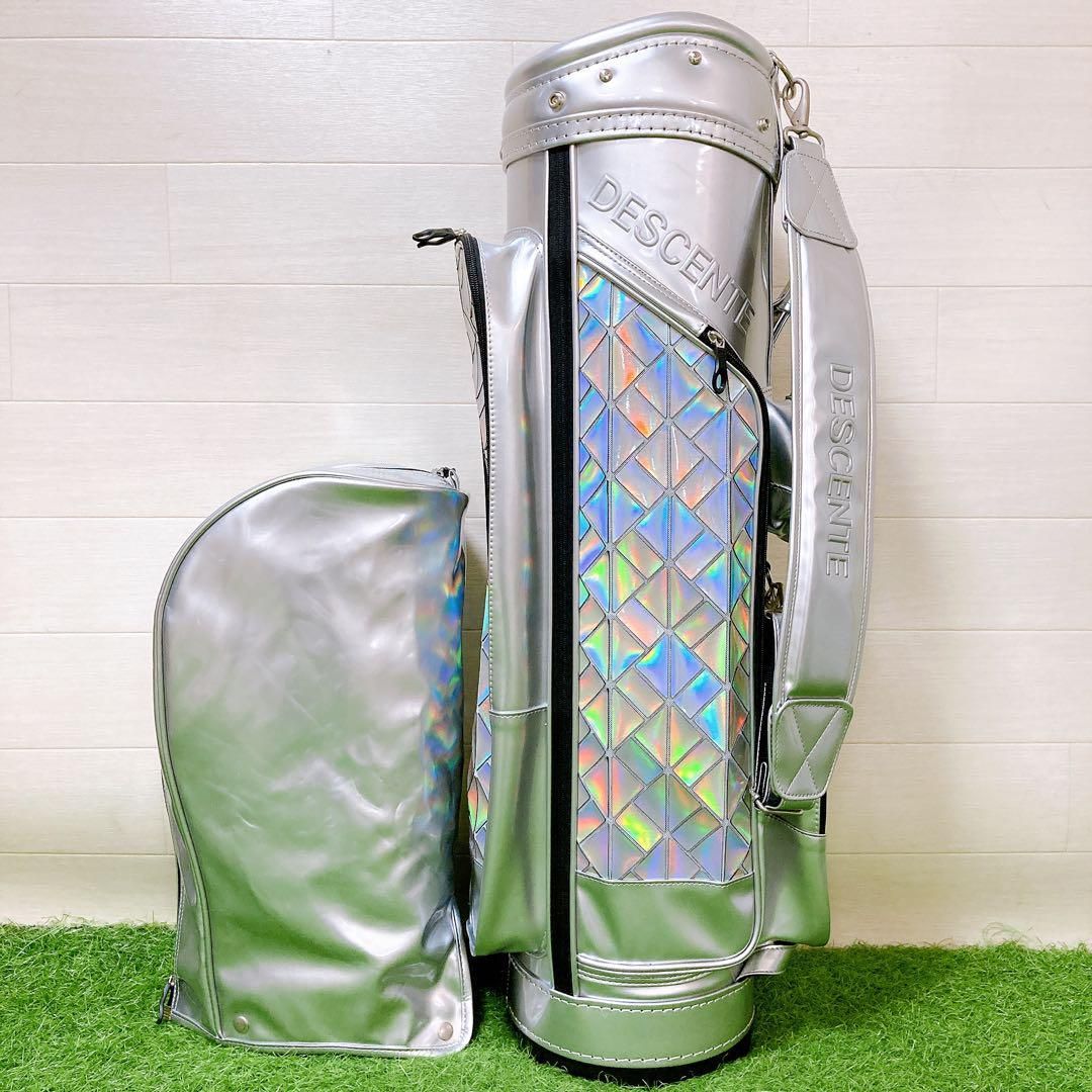 Nデサント　キャディーバッグ　ゴルフクラブケース　ネームプレート付属 Nデサント キャディーバッグ ゴルフクラブケース ネームプレート付属