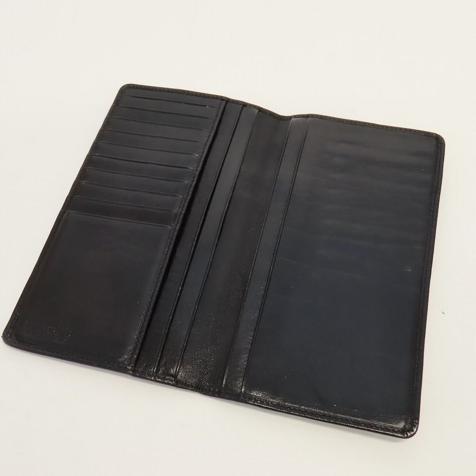 ヒロフ HIROFU レザー 長財布 ロングウォレット ブラック系 792146 - メルカリ