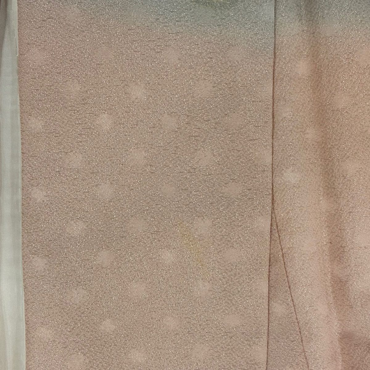 訪問着 身丈170cm 裄丈63.5cm S 袷 落款 辻が花柄 銀通し 絞り 薄ピンク 正絹 名品 一つ紋 【】