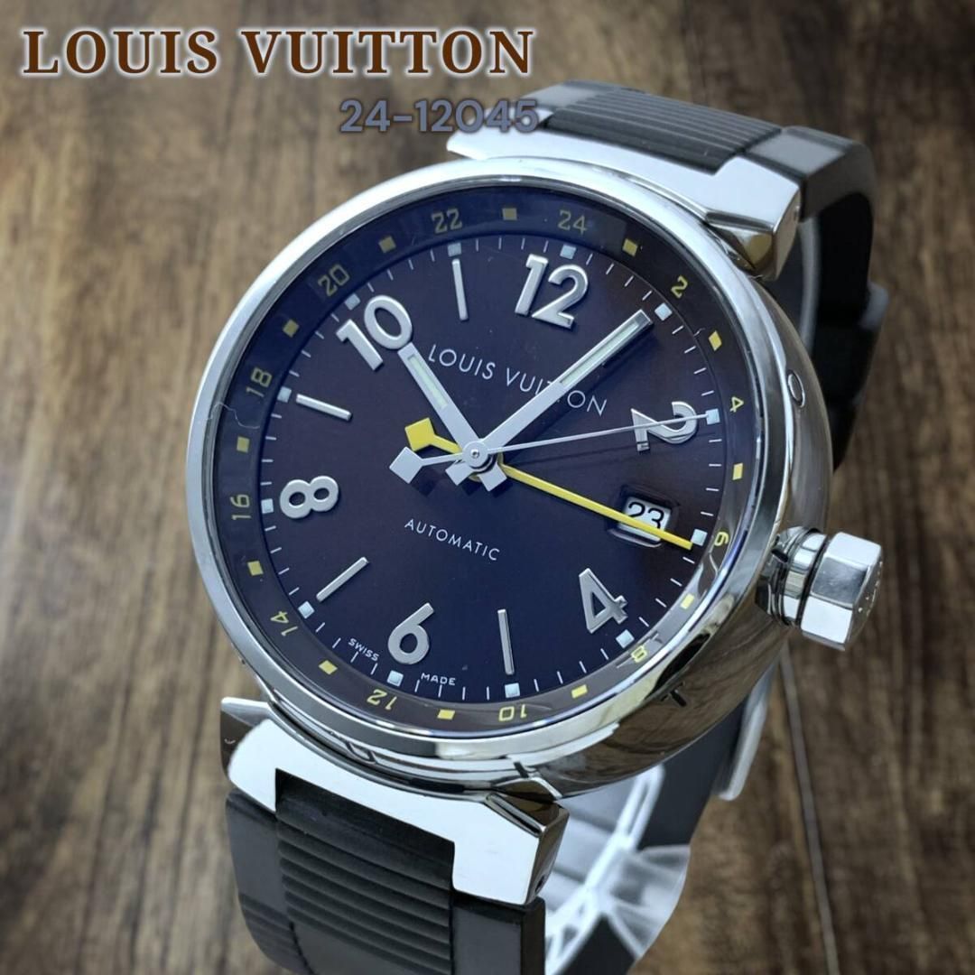 ルイヴィトン タンブール GMT Q1131 デイト メンズ腕時計 仕上げ済み