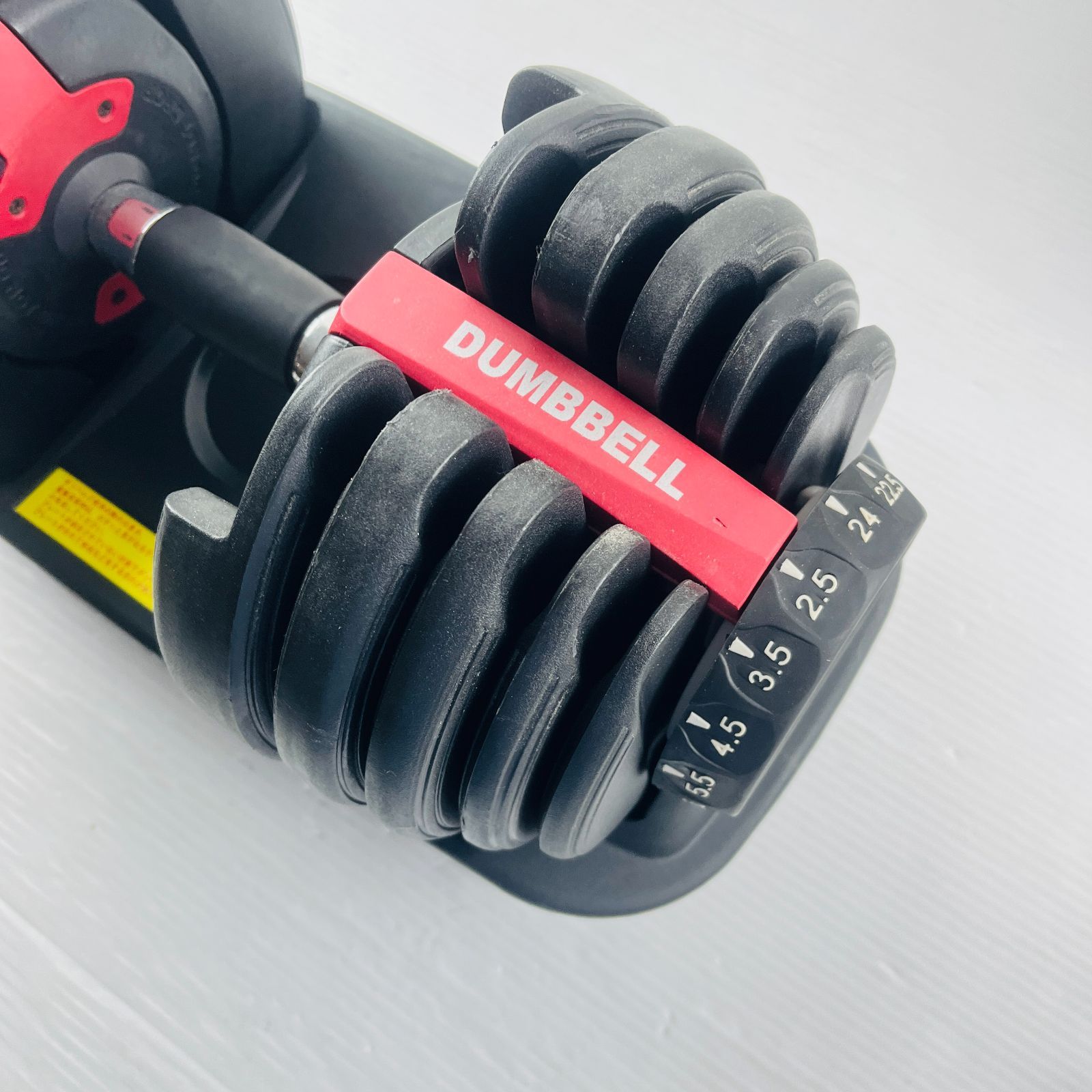 159【筋トレに】重量可変式ダンベル 24kg2個セット ダイヤルにて 