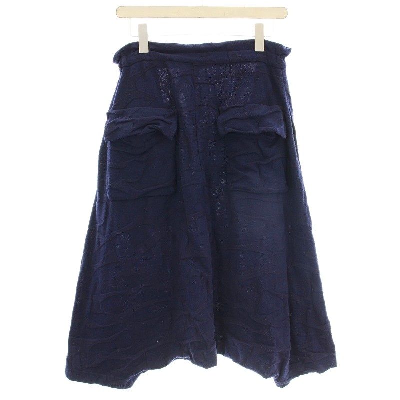 ワイズ Y s ヨウジヤマモト サルエルパンツ ドット 水玉 イージーパンツ 2 ネイビー 黒 YL-T15-966 G