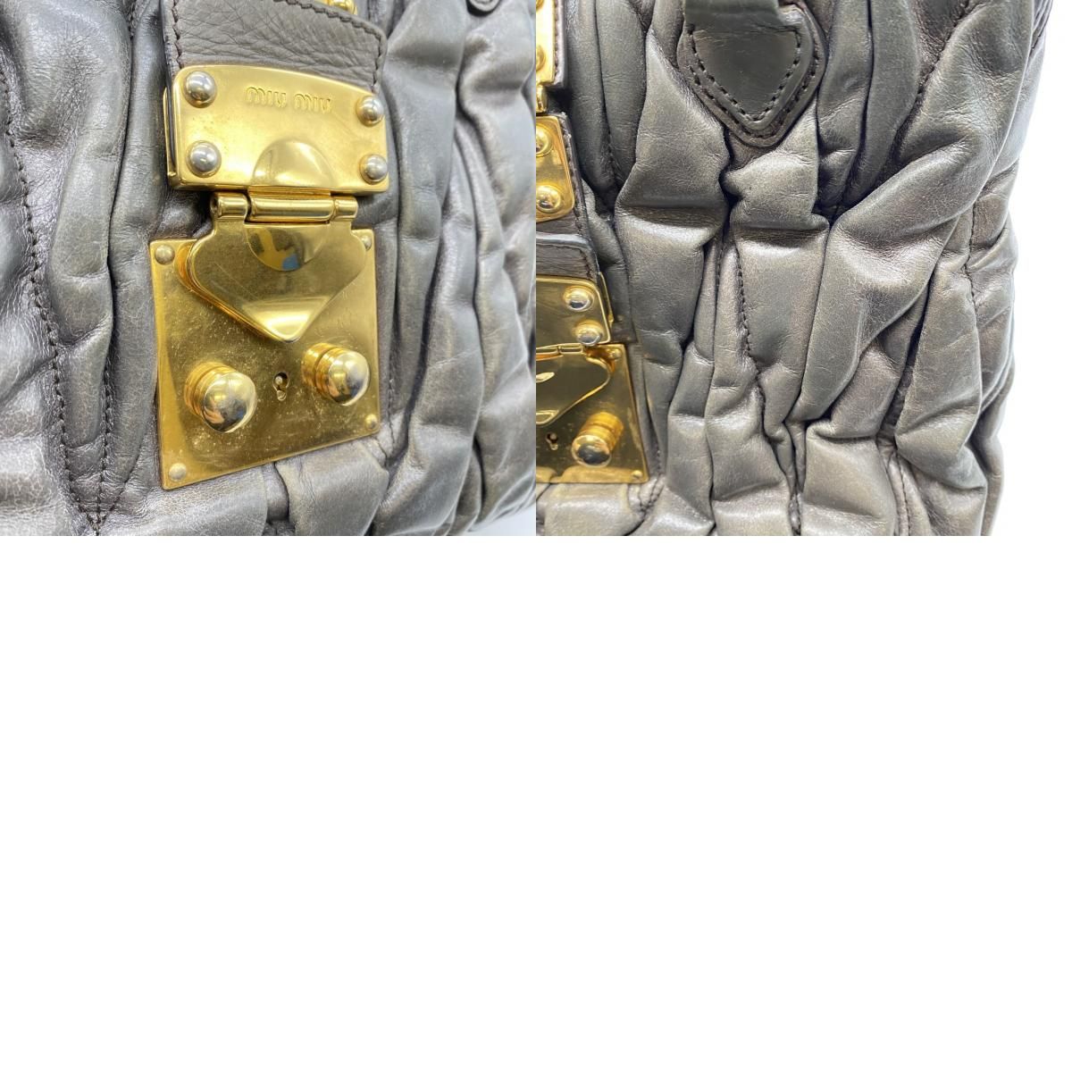 MIUMIU ミュウミュウ ショルダーバッグ ハンドバッグ 2way レザー