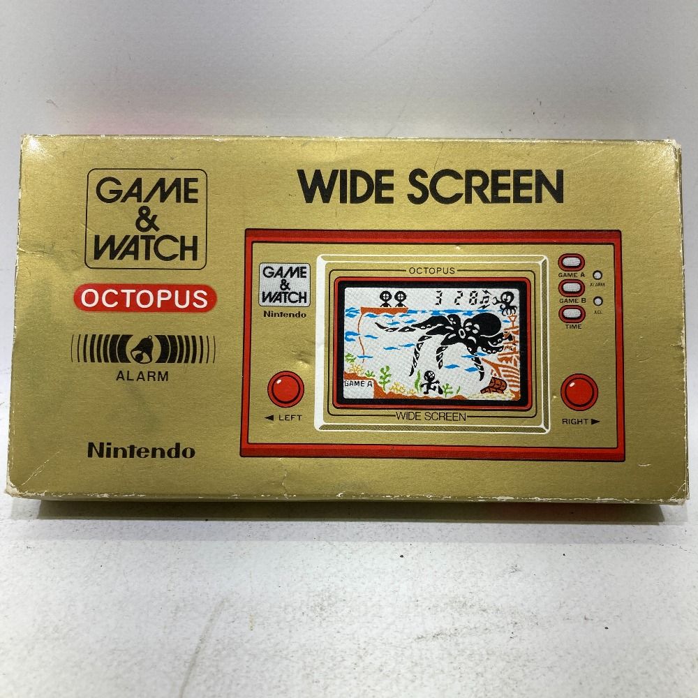 06w1646 Nintendo GAME＆WATCH WIDE SCREEN OCTOPUS ニンテンドー ゲームウォッチ ワイドスクリーン  オクトパス OC-22 ゲームハード 【中古品】 - メルカリ