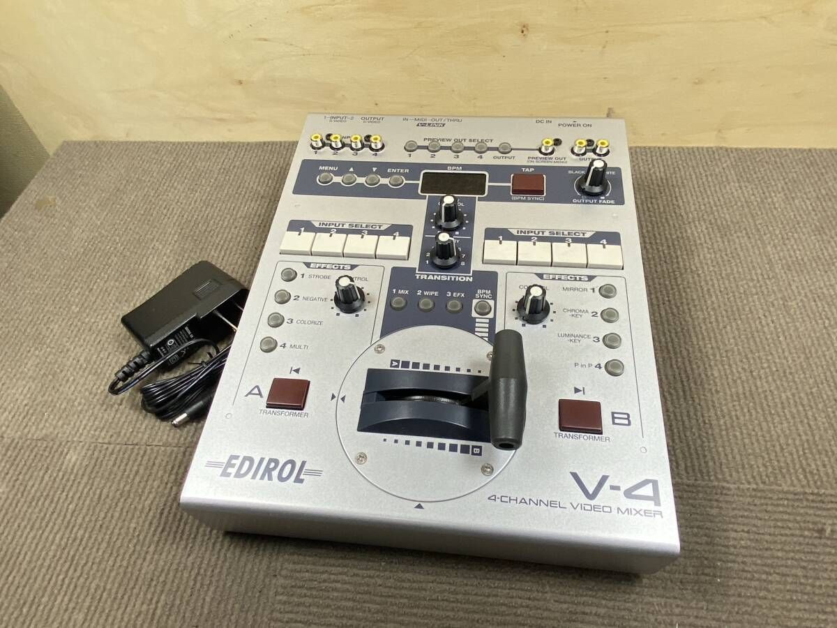 V-4 EDIROL VJ機器 映像ミキサー ビデオミキサー スイッチャー Roland