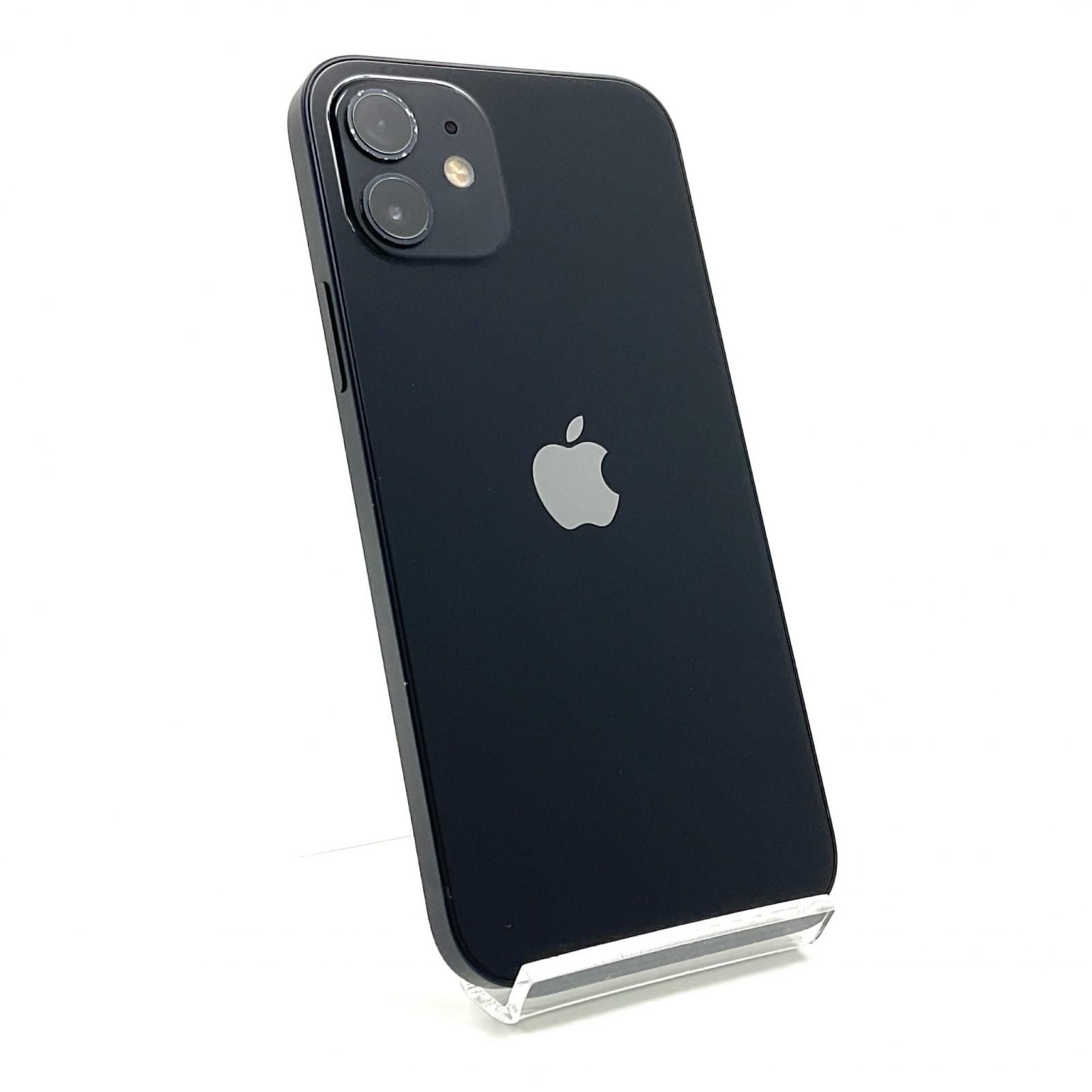 Apple iPhone 12 128GB ブラック au 白ロム 動作確認済 74% 【全額返金 