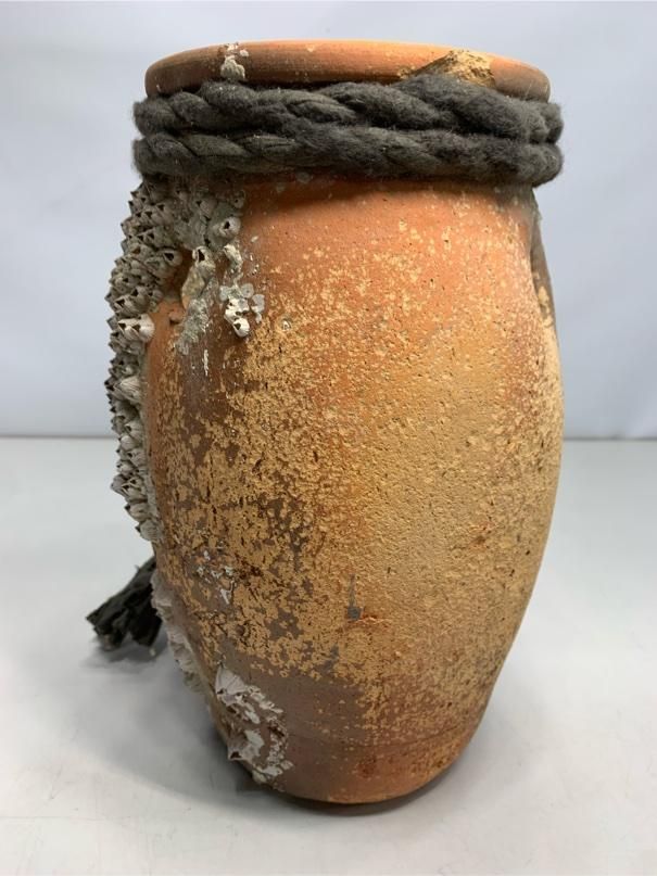 貴重品 年代物 蛸壺 フジツボ付 タコ壺 タコツボ 珍品 風格