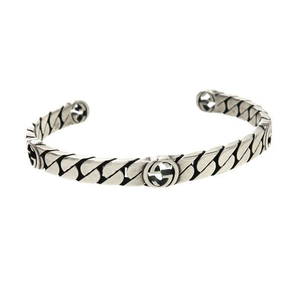 グッチ インターロッキングGバングル 925|17g Bランク