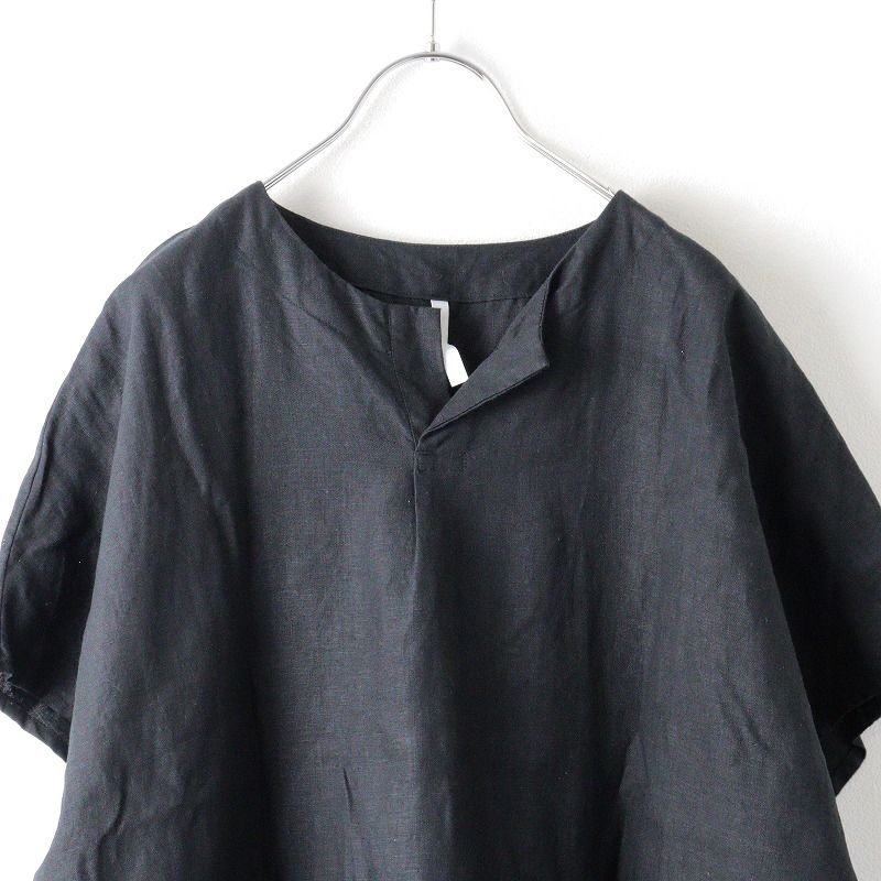 2024AW ネストローブ リネンガーゼ袖ドッキングシャツ