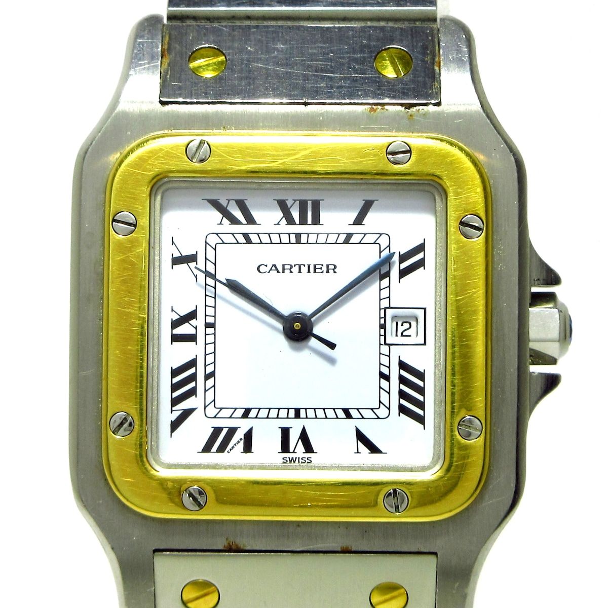 Cartier(カルティエ) 腕時計 サントスガルベLM メンズ SS×K18YG/旧型 