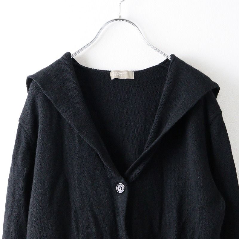 定価29,000円　マーガレットハウエル　セーラーカラーニット　ライトグレー マーガレットハウエル MARGARET HOWELL WOOL COTTON TWIST