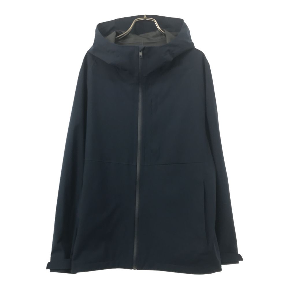 ユニクロ 長袖 ブロックテック パーカー M ネイビー UNIQLO ジャケット メンズ 古着 【240308】