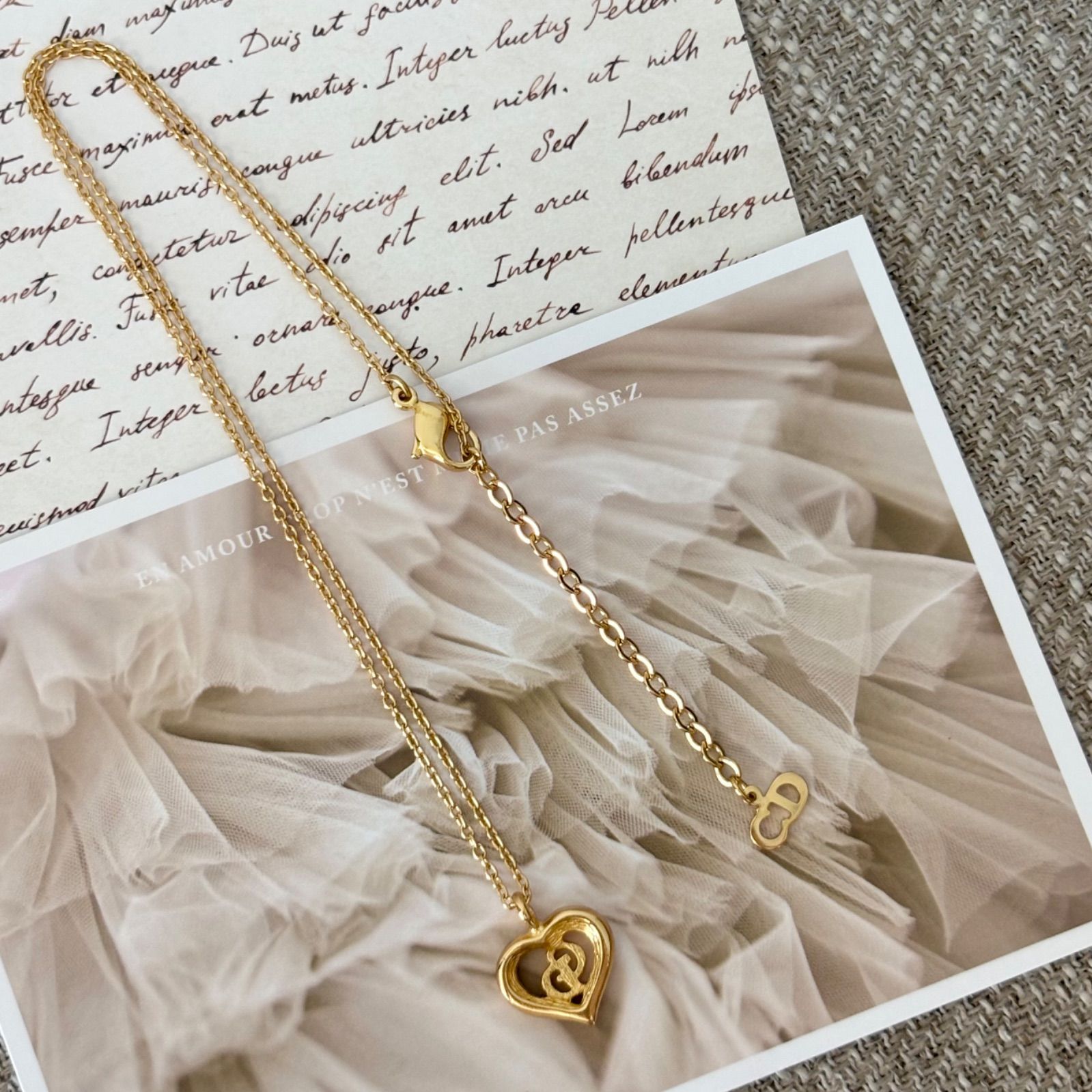 【極美品】ディオール✨ネックレス CDロゴ ハートモチーフ mm243 極美品】ディオール✨ネックレス CDロゴ ハートモチーフ mm243