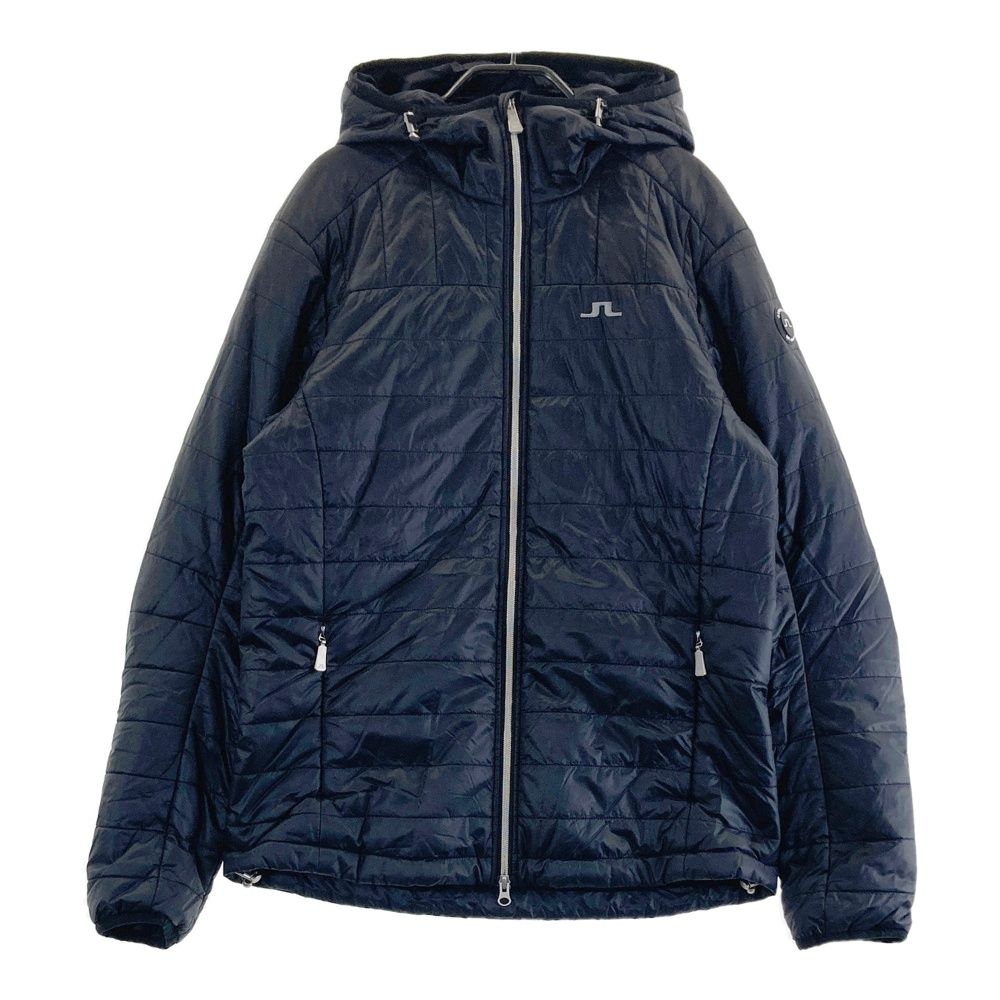 サイズ M J.LINDEBERG ジェイリンドバーグ フード付 中綿ジャケット ブラック系 240101390949 ゴルフウェア メンズ ストスト