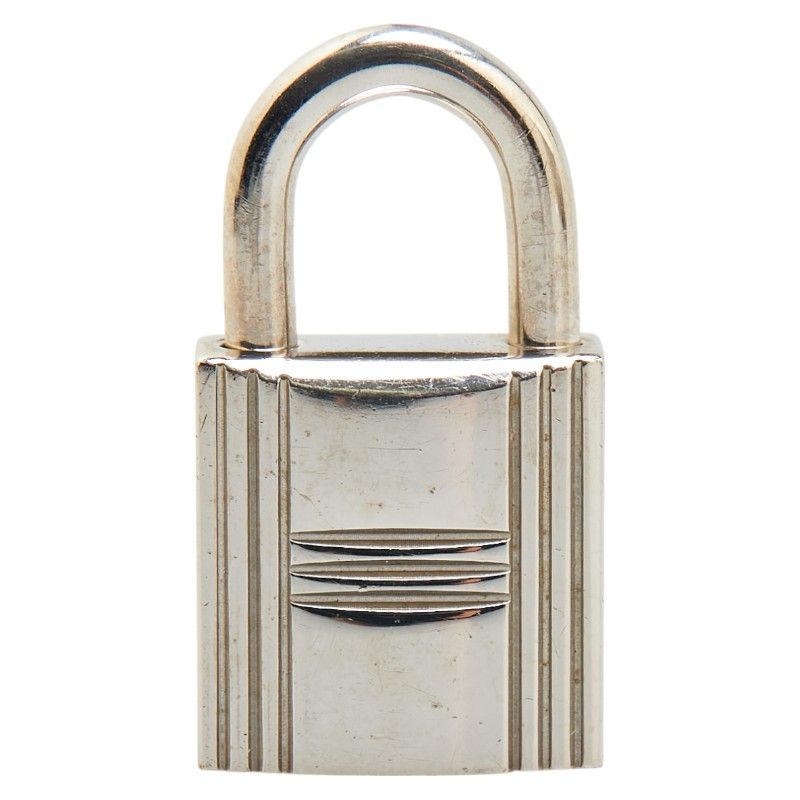 エルメス カデナ 南京錠 キー セット シルバー メタル レディース  