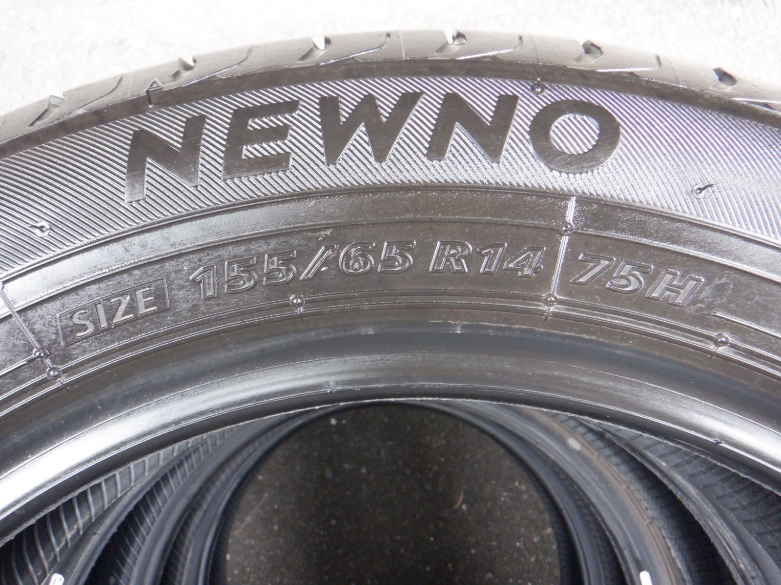 バリ山 155/65R14 ブリヂストン NEWNO 2023年製 4本セット NEXTRY 4本セット 2024年製造 日本製造 NEWNO 155/65R14 75H