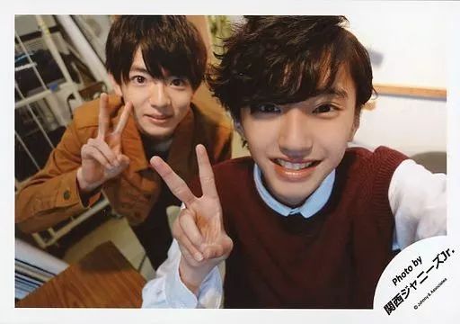 関西ジャニーズJr. WEST 公式写真　生写真 中古】生写真(ジャニーズ) 関西ジャニーズJr./道枝駿佑・西村拓哉/横型