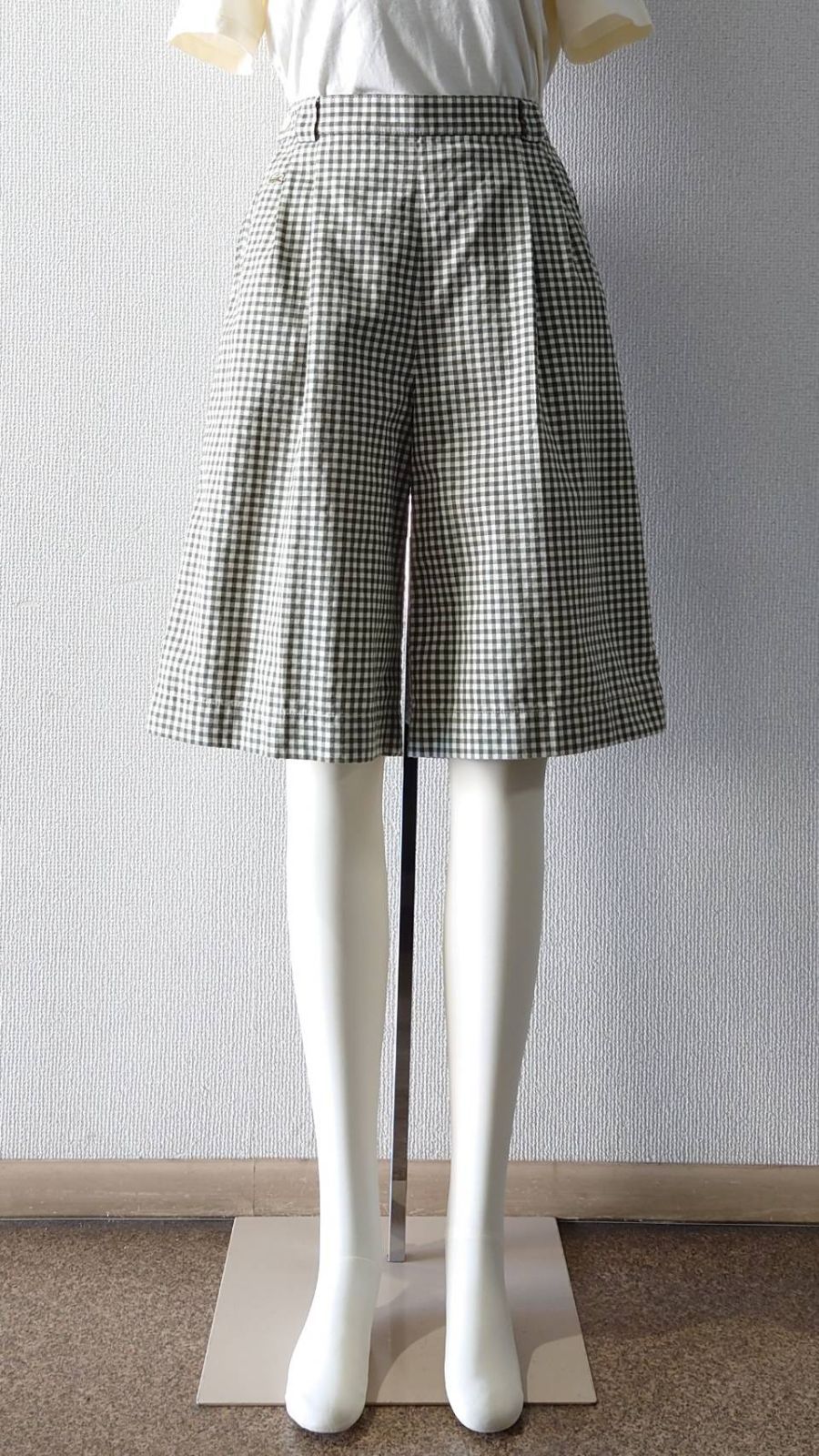 Mid 70’s CHEMISE LACOSTE フランス製 ギンガムチェック キュロット サイズ38
