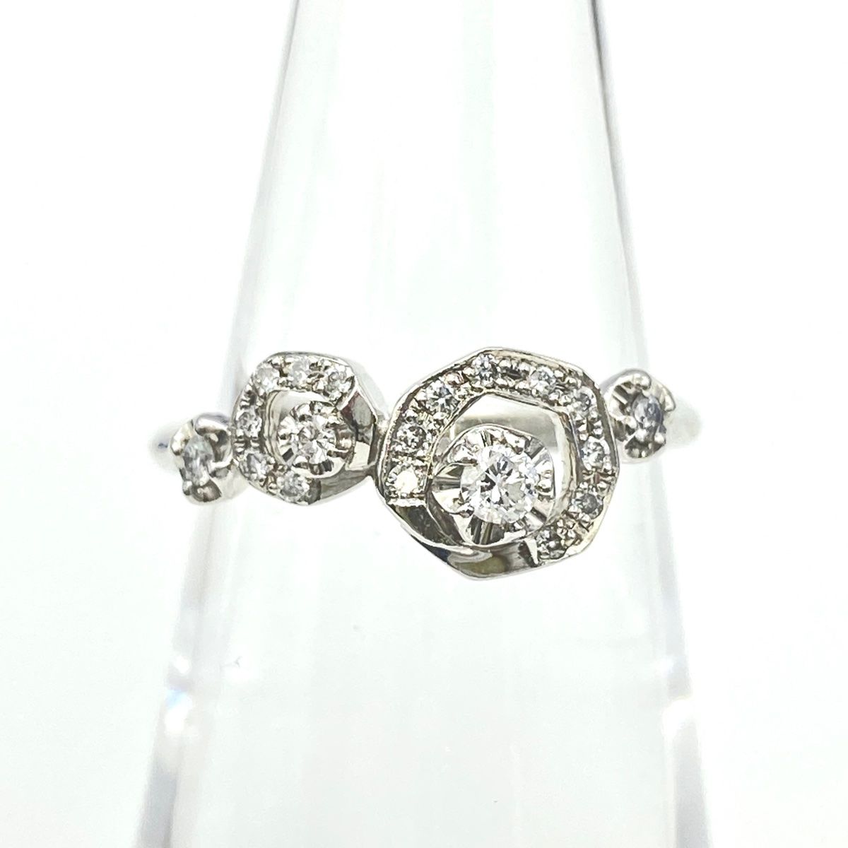 ヴァンドーム青山 VENDOME AOYAMA メレダイヤ デザインリング プラチナ  