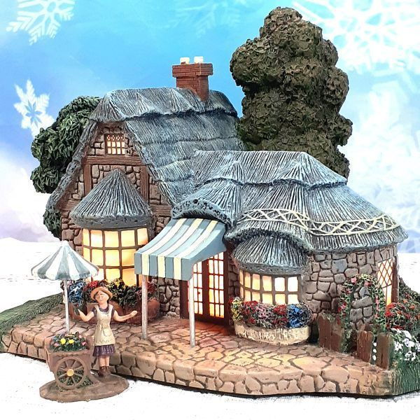トーマスキンケード イギリス 田舎町 クリスマスのおもちゃ屋  ジオラマ ライト