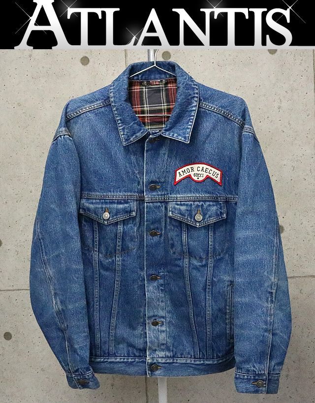 【未使用に近い】グッチ　GUCCI　デニムジャケット　38 GUCCI - グッチ イタリア製 デニムジャケット 38 ブラック GUCCI