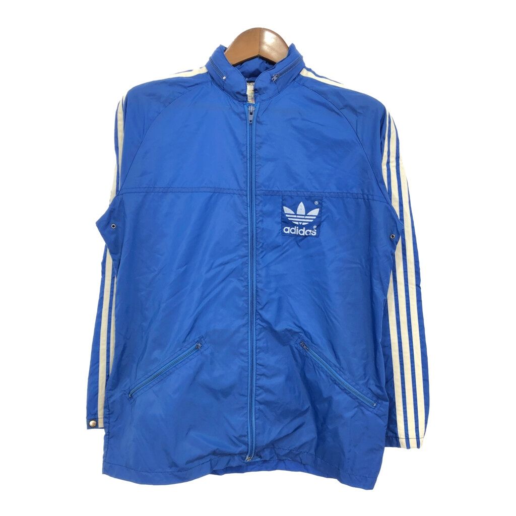 80年代 adidas アディダス ナイロン トラックジャケット ブルー
