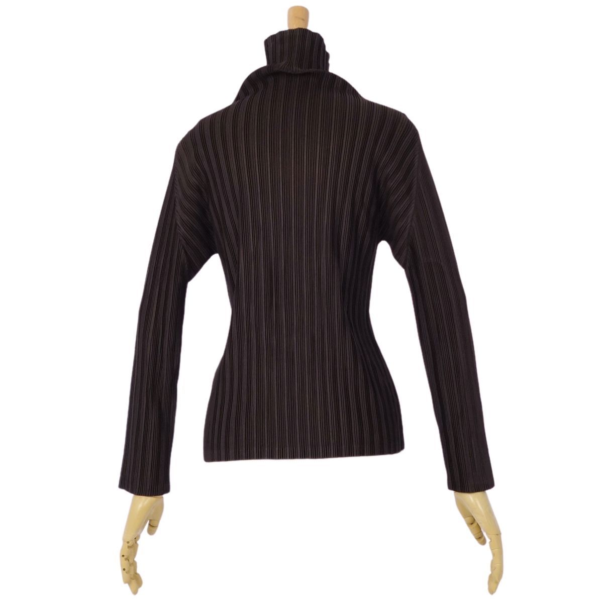 極美品 プリーツプリーズ イッセイミヤケ PLEATS PLEASE シャツ ブ 