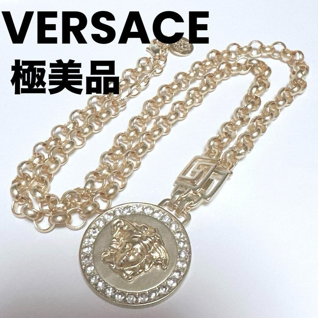 ヴェルサーチ ヴェルサーチ VERSACE ネックレス メデゥーサ グレカ ゴールド