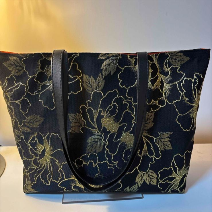 帯地バックとポーチセット 帯地バックとポーチセット 帯リメイクバッグ ショルダーバッグ