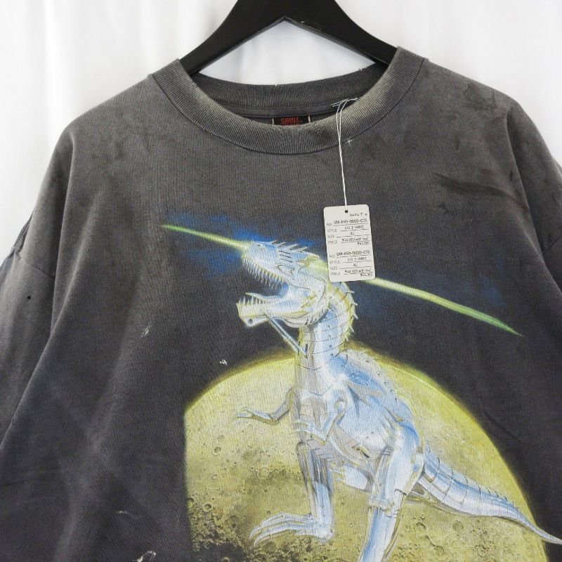 未使用 SAINT Mxxxxxx セントマイケル SRYM_SS TEE T-REX SM-HR1-0000 