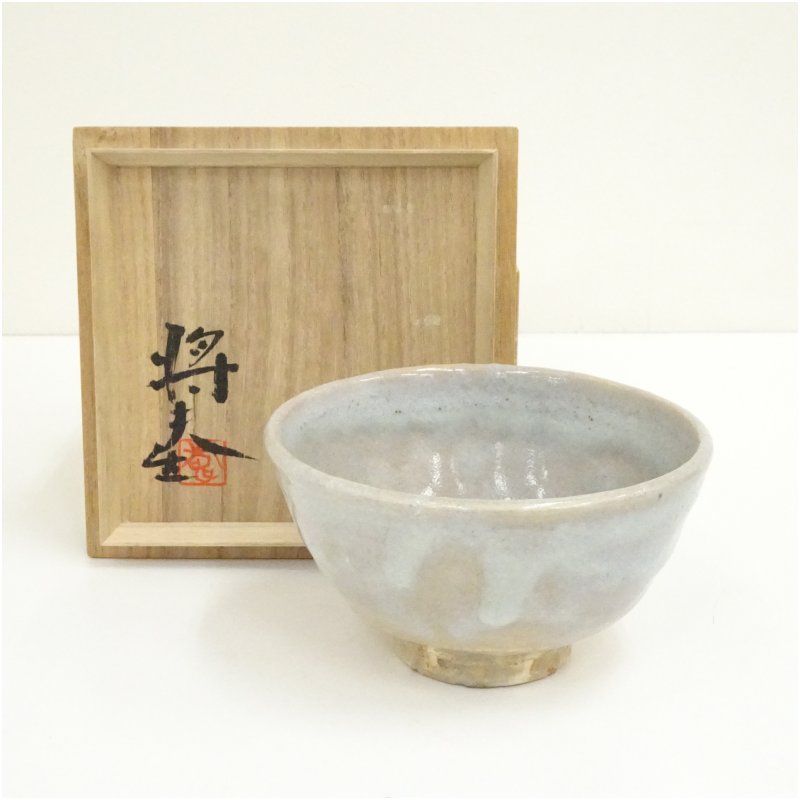 萩焼 吉賀将夫造 茶碗 共箱 茶道 抹茶 おしゃれ 抹茶茶碗 抹茶碗 和食器 レトロ 茶器 骨董 茶わん 茶会 茶の湯
