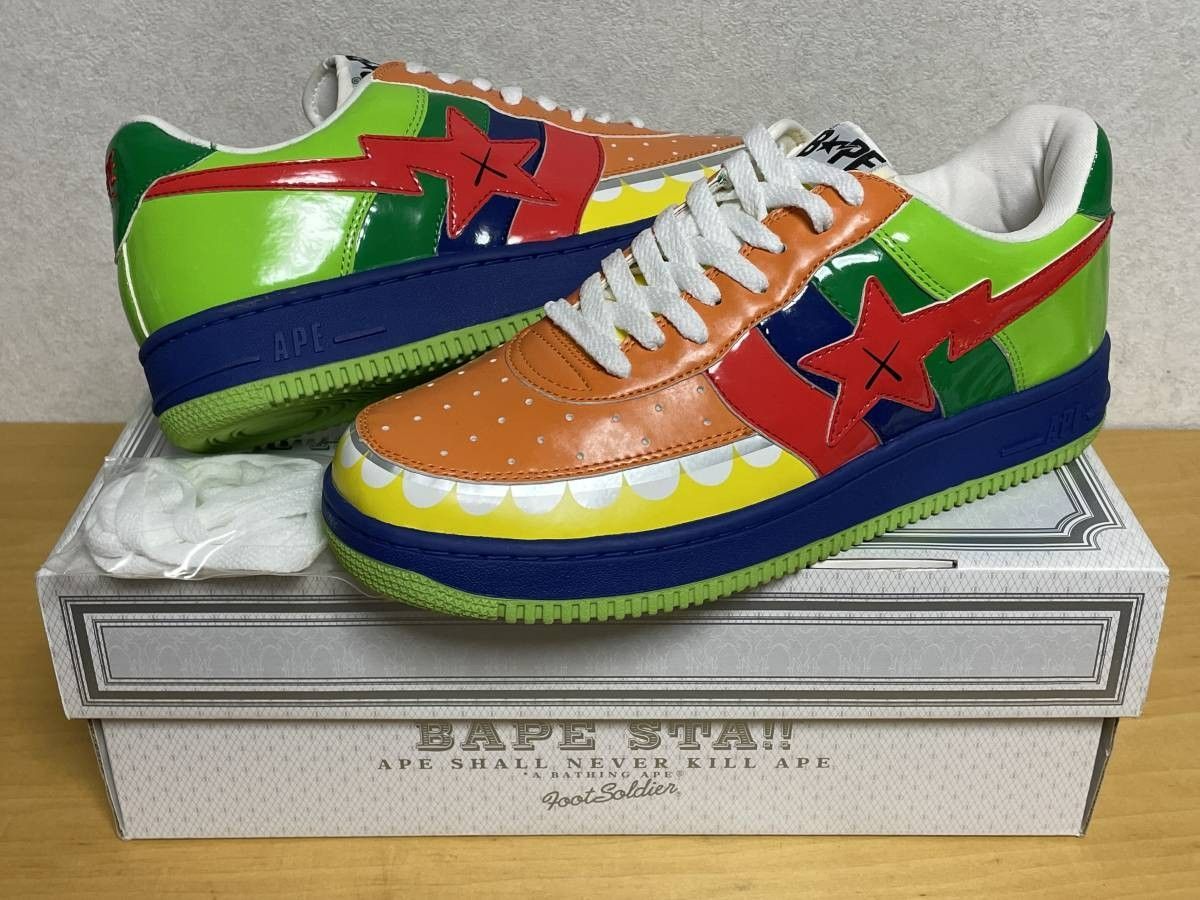 APE BAPE  KAWS UNC STA sk8 水色　ベイプスタ　27cm APE BAPE KAWS UNC STA sk8 水色 ベイプスタ 27cm