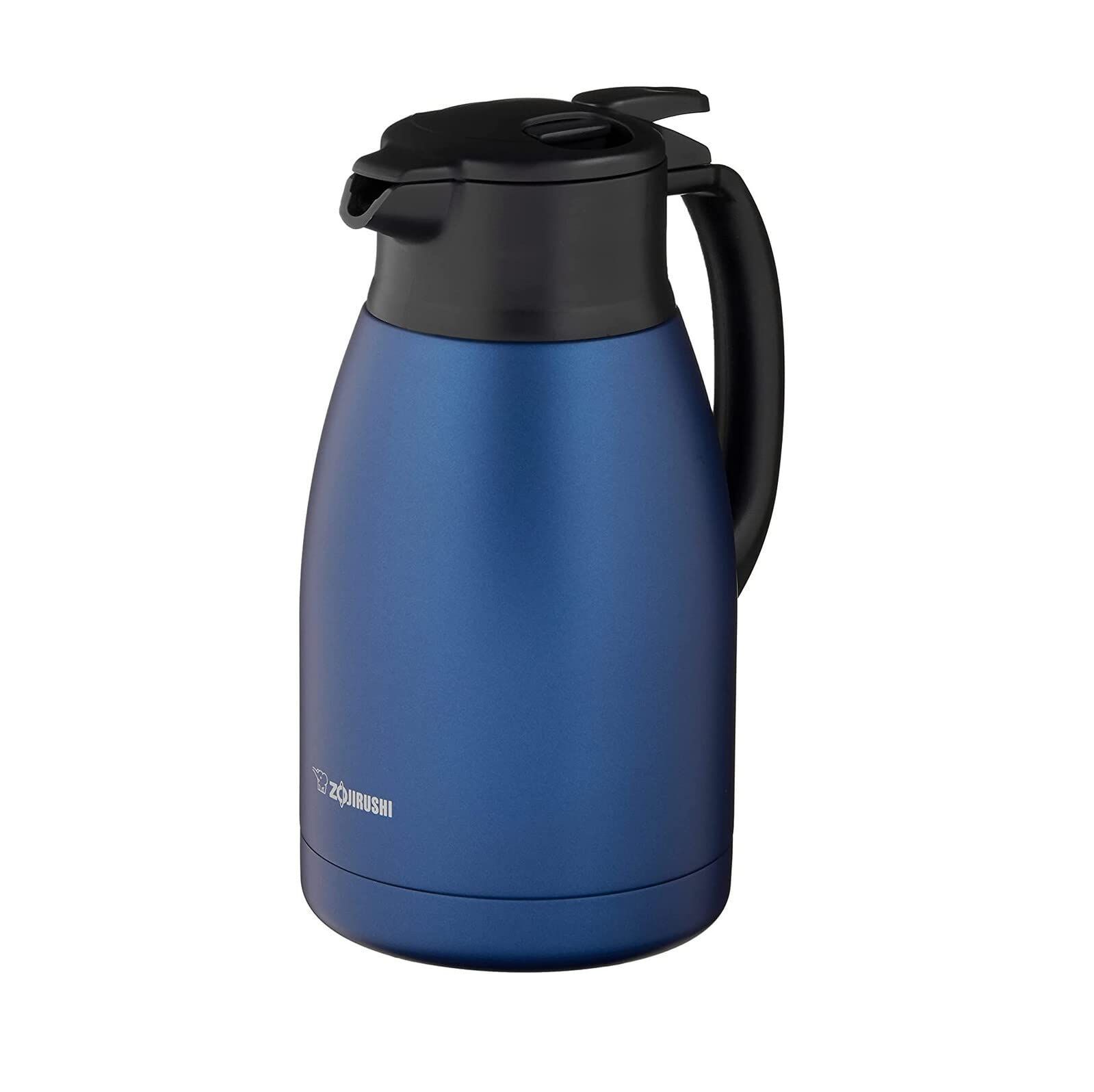 Color マットネイビー_Size 1.5 L 象印マホービン ステンレスポット 1.5L ポット 卓上 広口約6.5cm ステンレス真空2重まほうびん 保温 保冷 マットネイビー SH-HC15-AD