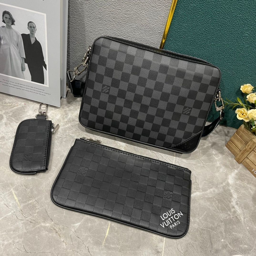 超美品】 LOUIS VUITTON ルイヴィトン メンズ ショルダーバッグ トリオメッセンジャー - メルカリ