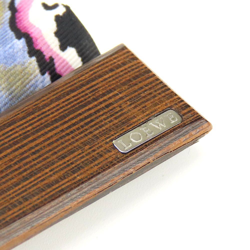 中古】 ロエベ その他ファッション雑貨 621.15.003 ウッド ブラウン  