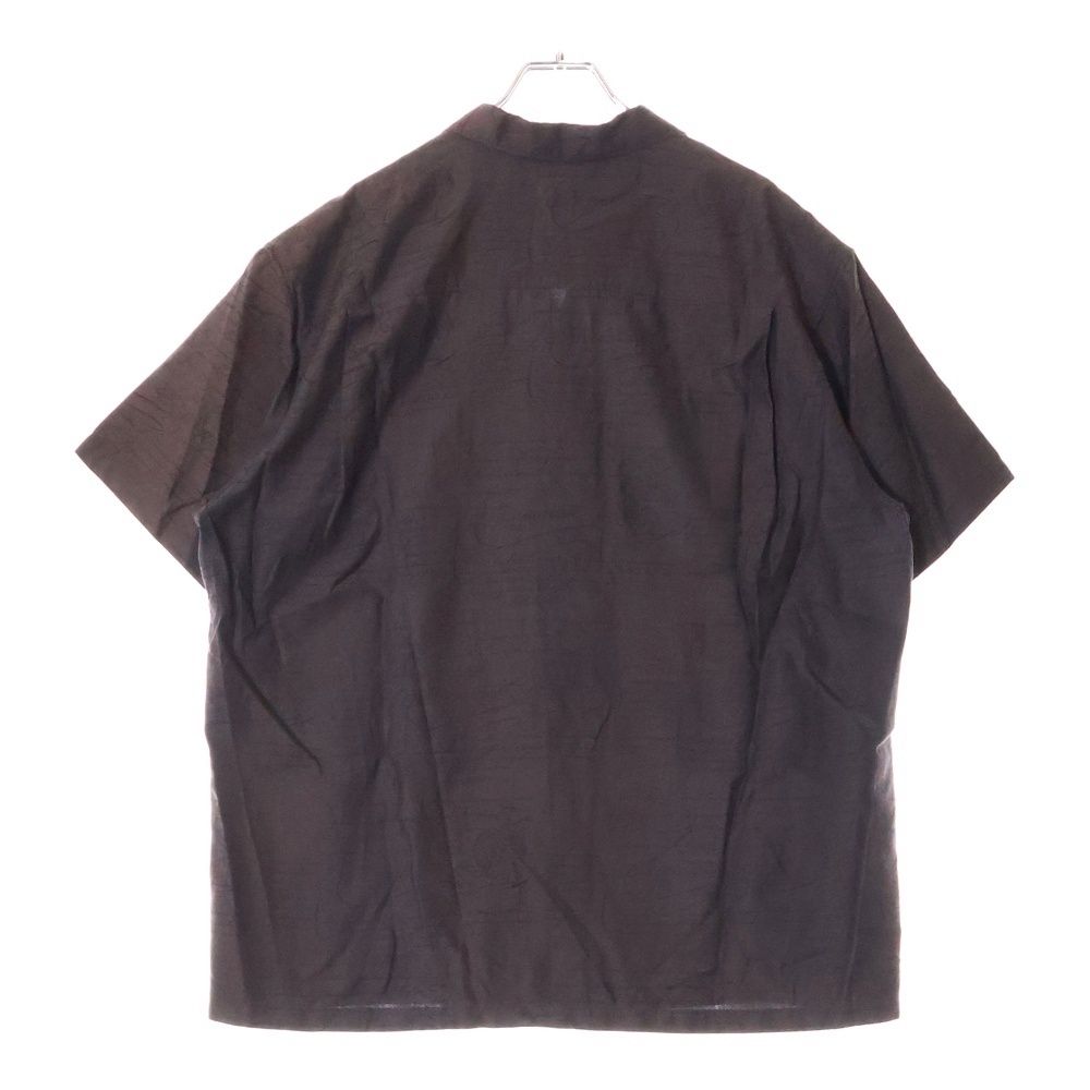 *Berluti*シルクミックス カリグラフィモノグラム 半袖 シャツ Berluti (ベルルッティ) カリグラフィ総柄 半袖シルク混シャツ